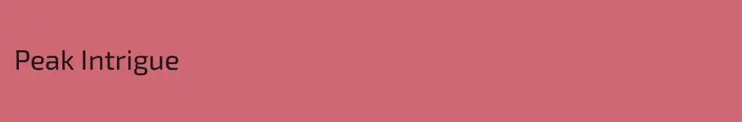 Peak Intrigue